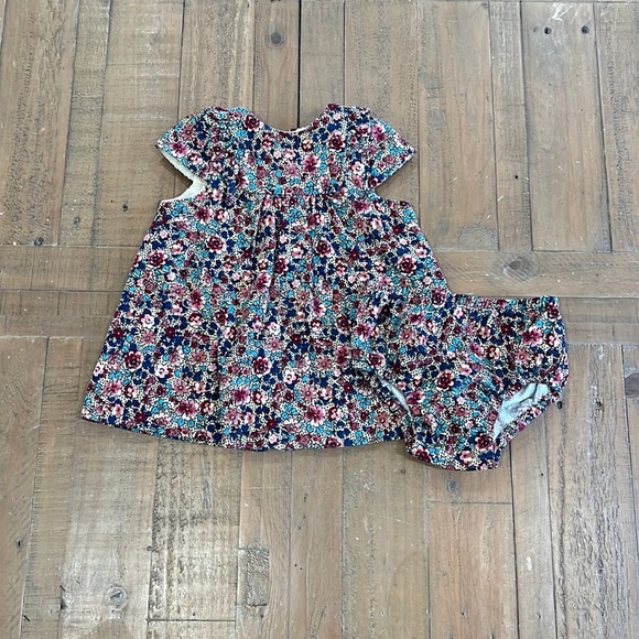 Zara fall floral corduroy dress and bloomer set - Picture 1 of 10